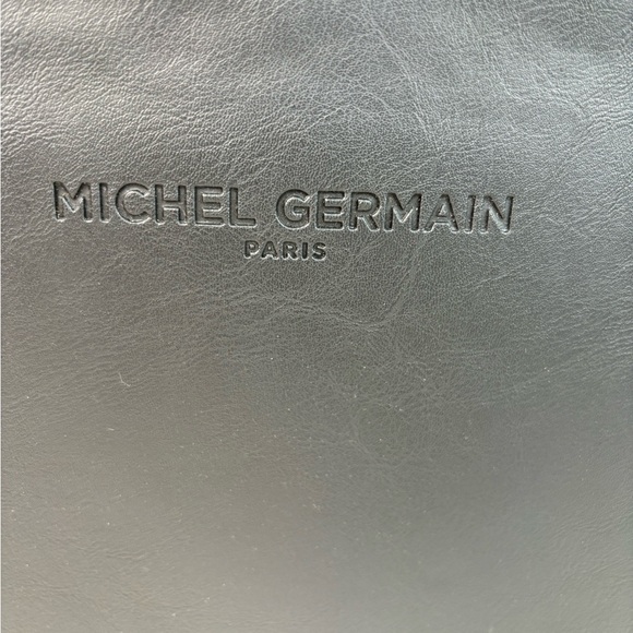 Michel Germain Brand New Black Double Handle Plus Shoulder Strap. Vegan Leather - Picture 4 of 11
